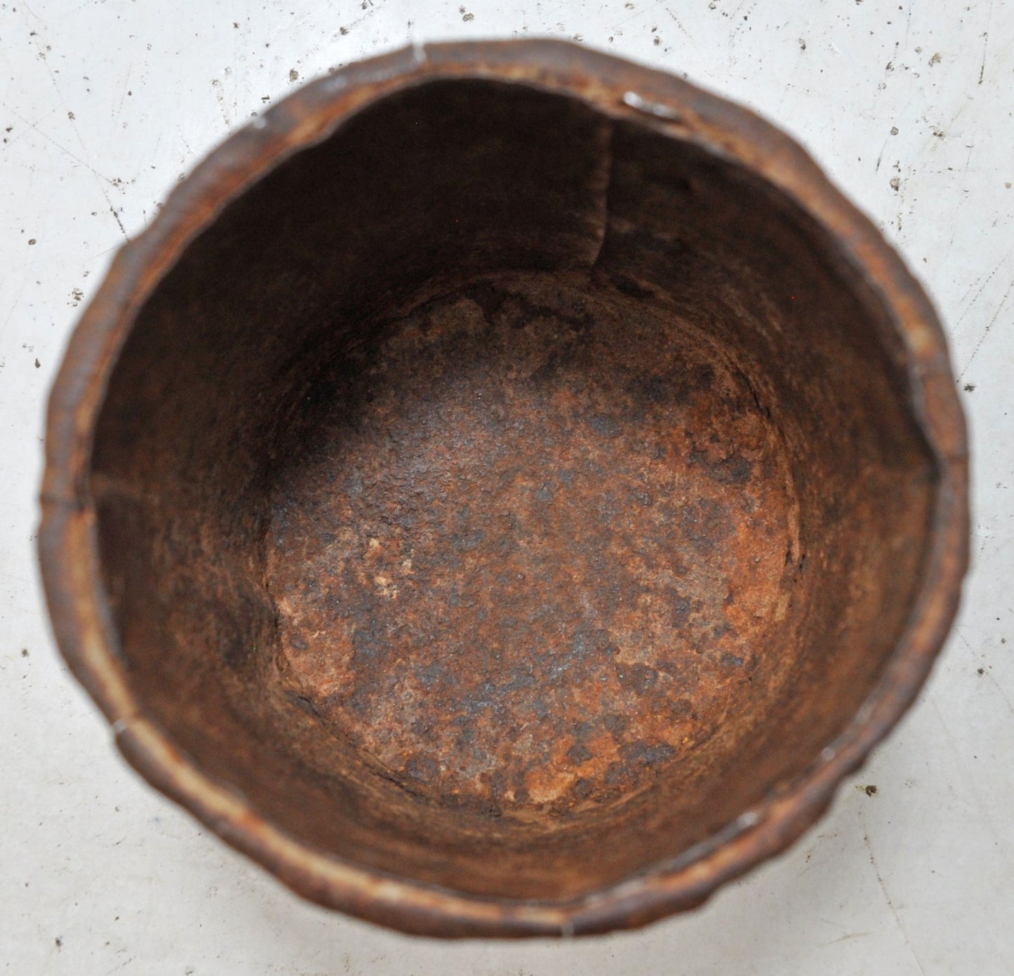 Antique Iron Grain Measurement Paili Pot Original Old Hand Crafted
