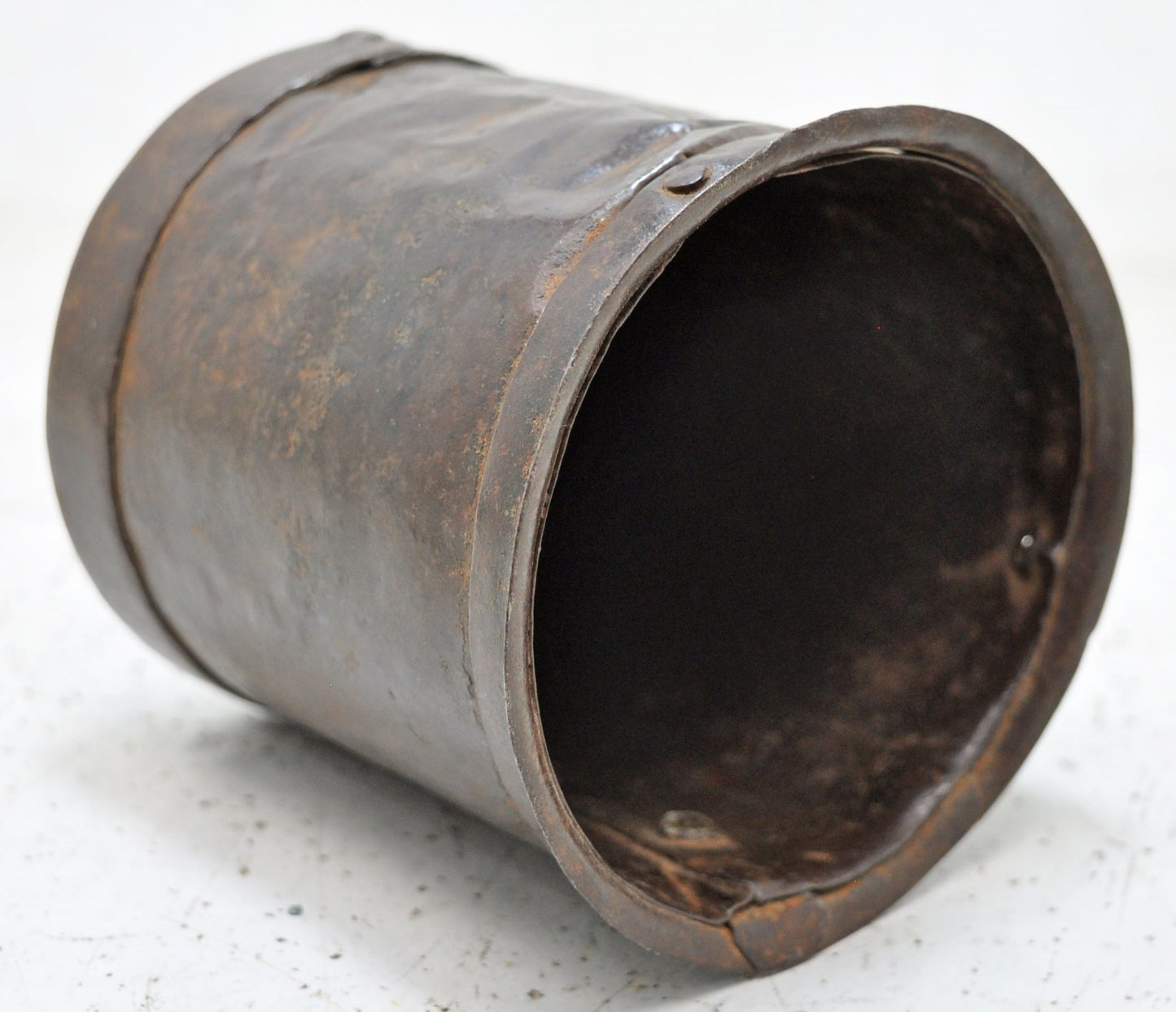 Antique Iron Grain Measurement Paili Pot Original Old Hand Crafted