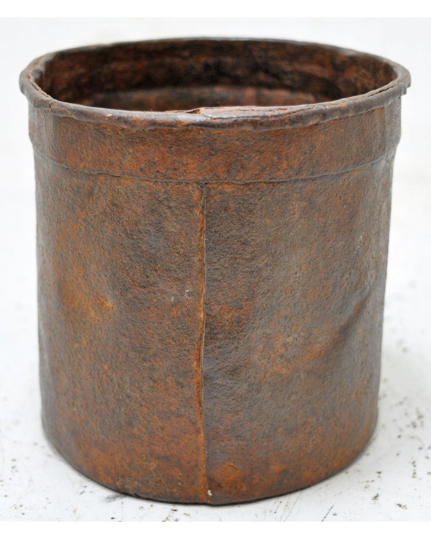 Antique Iron Grain Measurement Paili Pot Original Old Hand Crafted