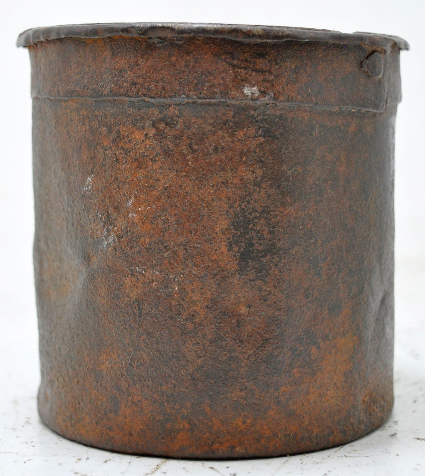 Antique Iron Grain Measurement Paili Pot Original Old Hand Crafted