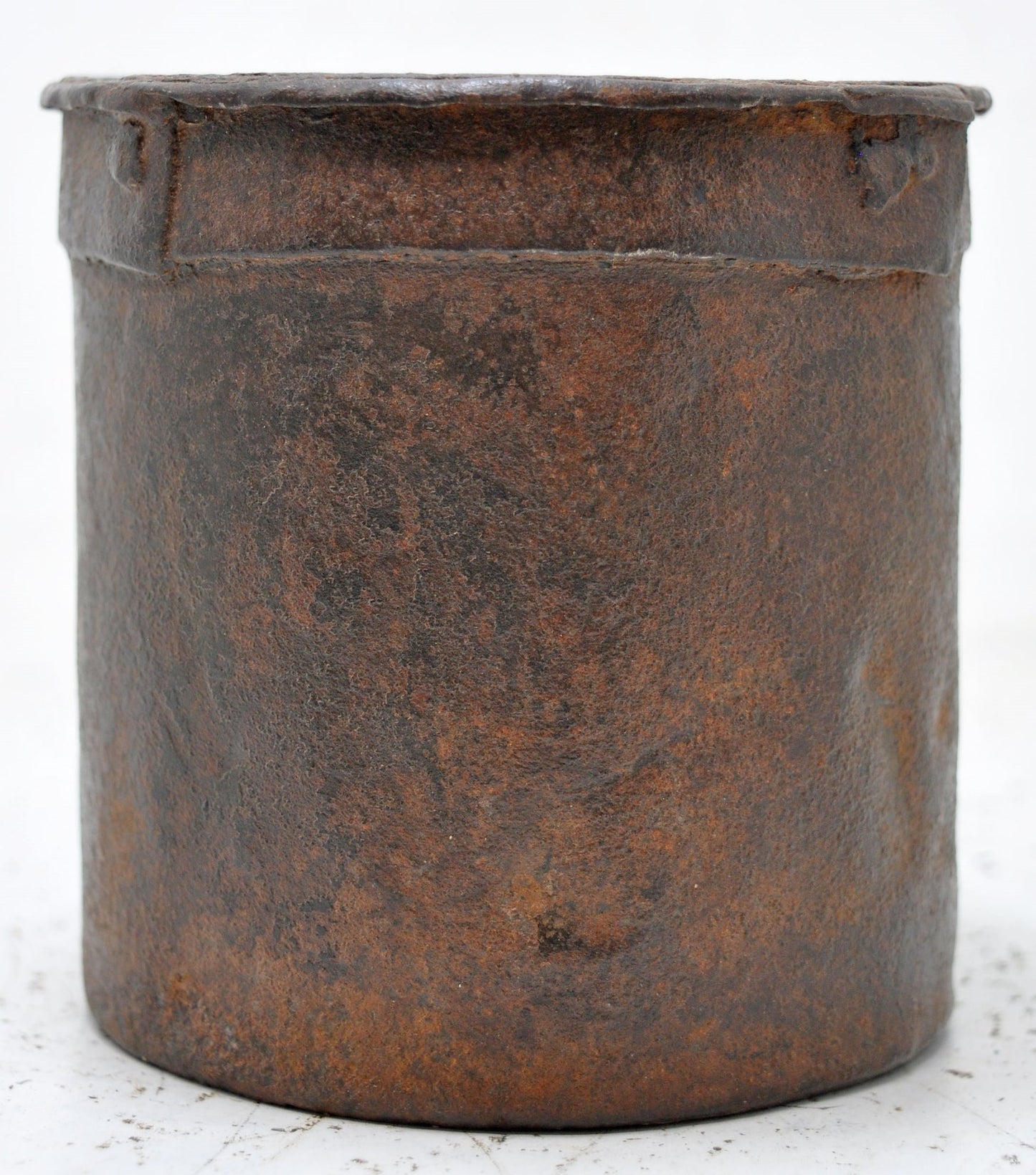 Antique Iron Grain Measurement Paili Pot Original Old Hand Crafted
