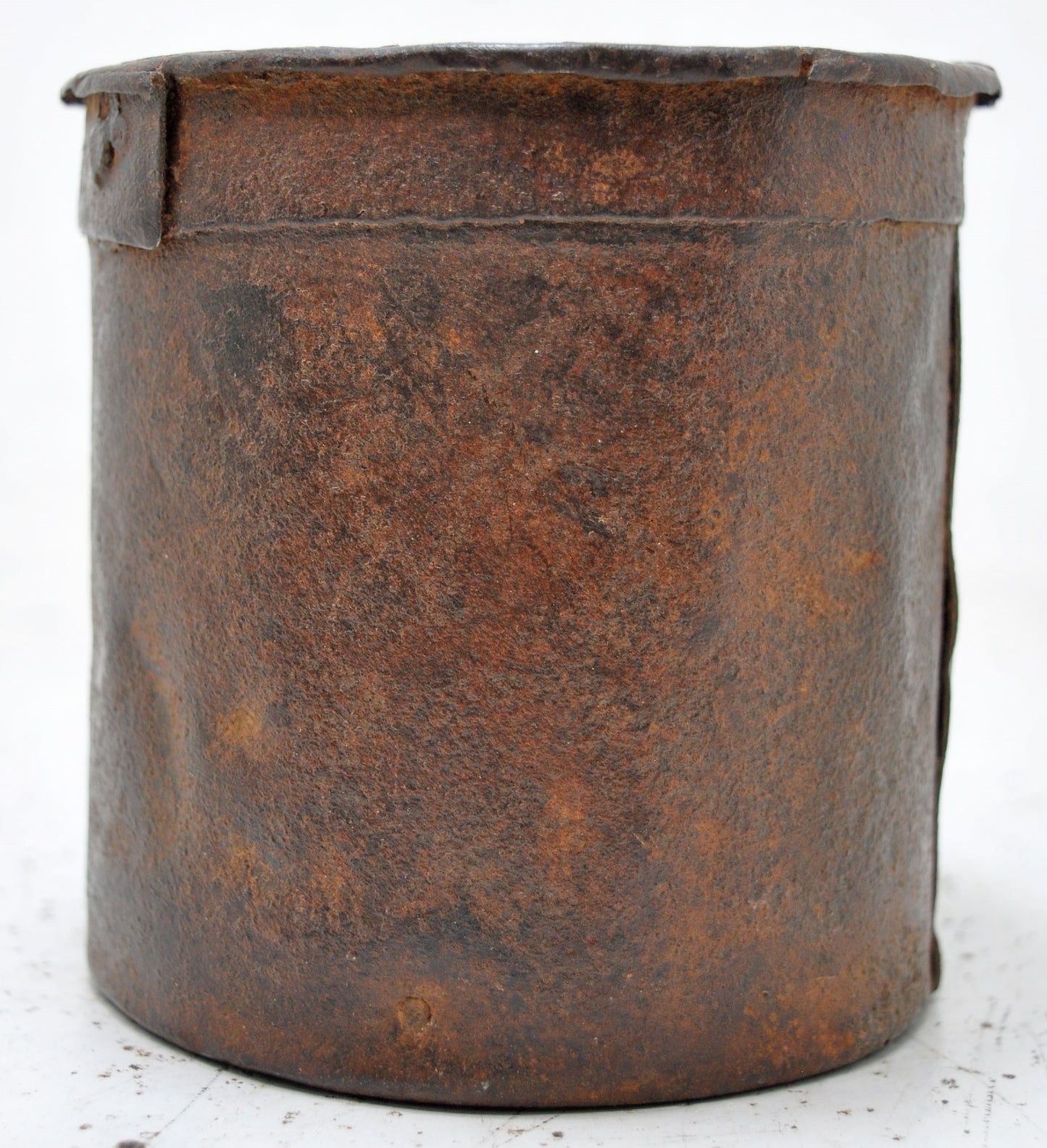 Antique Iron Grain Measurement Paili Pot Original Old Hand Crafted