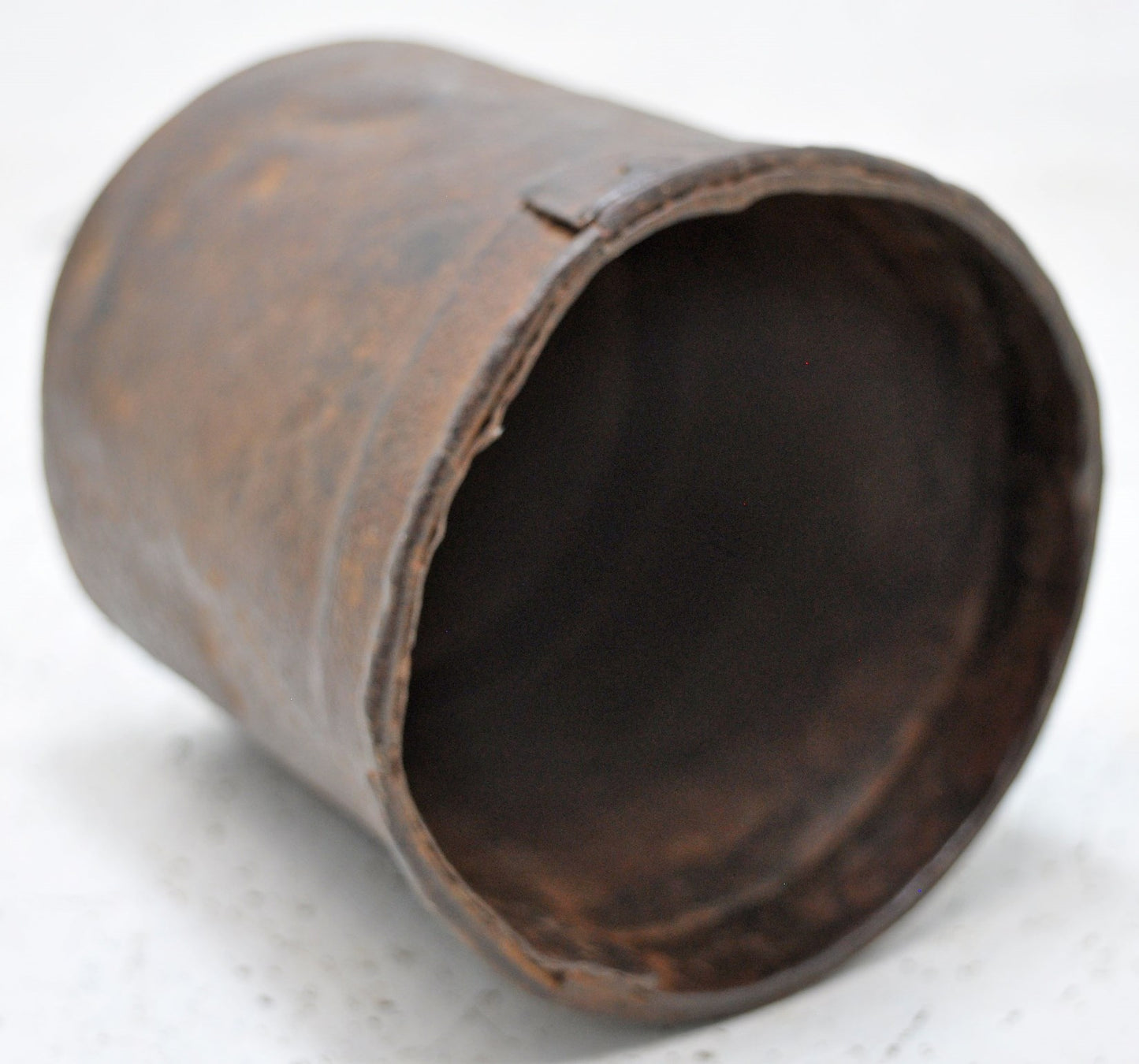 Antique Iron Grain Measurement Paili Pot Original Old Hand Crafted