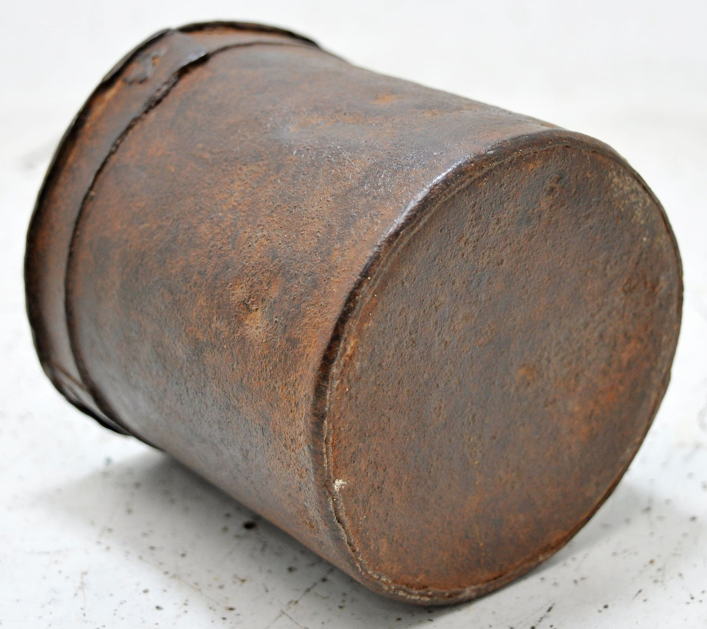 Antique Iron Grain Measurement Paili Pot Original Old Hand Crafted