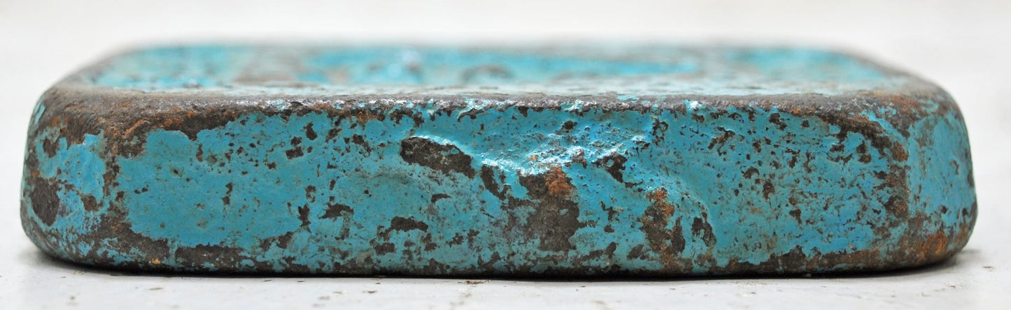 Antique Iron Mercantile Measuring Weight Original Old Hand Crafted