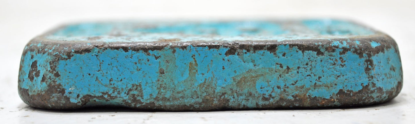 Antique Iron Mercantile Measuring Weight Original Old Hand Crafted