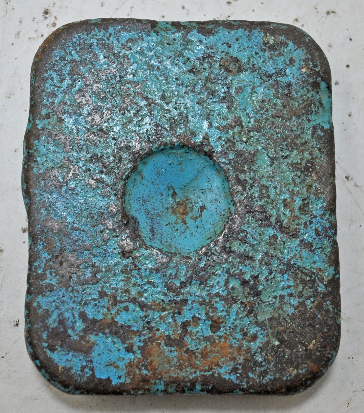 Antique Iron Mercantile Measuring Weight Original Old Hand Crafted