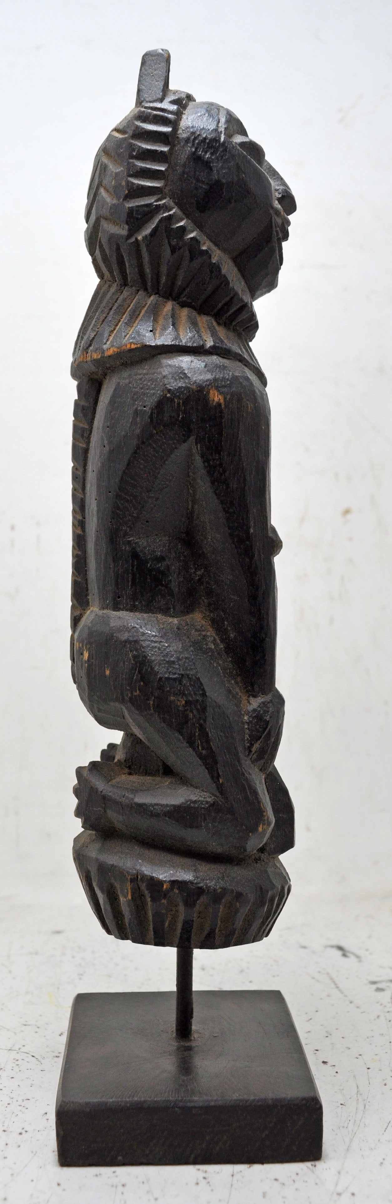 Antique Wooden Tribal Lion Figurine Original Old Very Fine Hand Carved