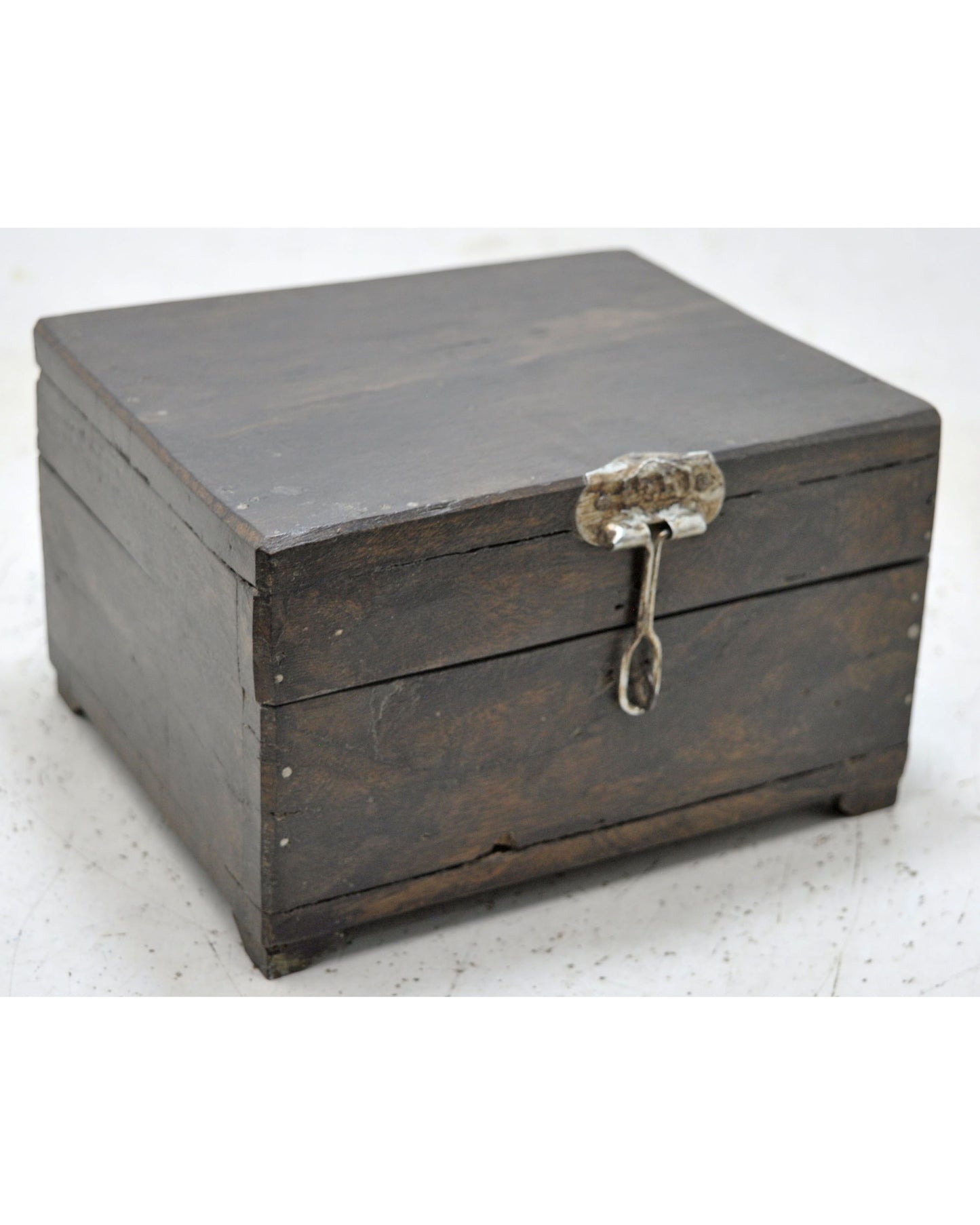 Antique Wooden Storage Box Original Old Hand Crafted