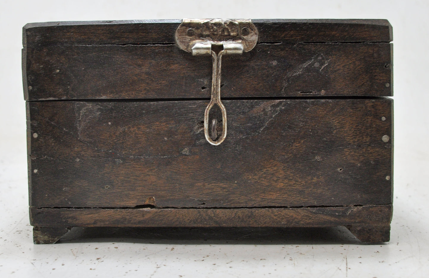 Antique Wooden Storage Box Original Old Hand Crafted