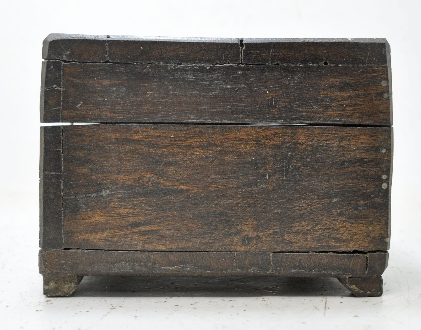 Antique Wooden Storage Box Original Old Hand Crafted