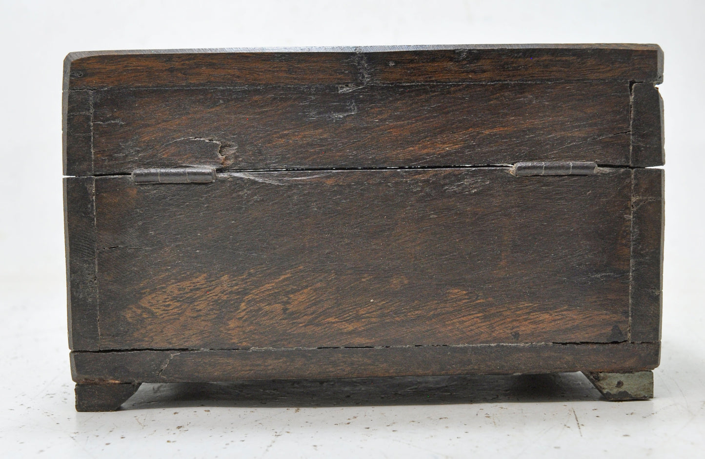 Antique Wooden Storage Box Original Old Hand Crafted