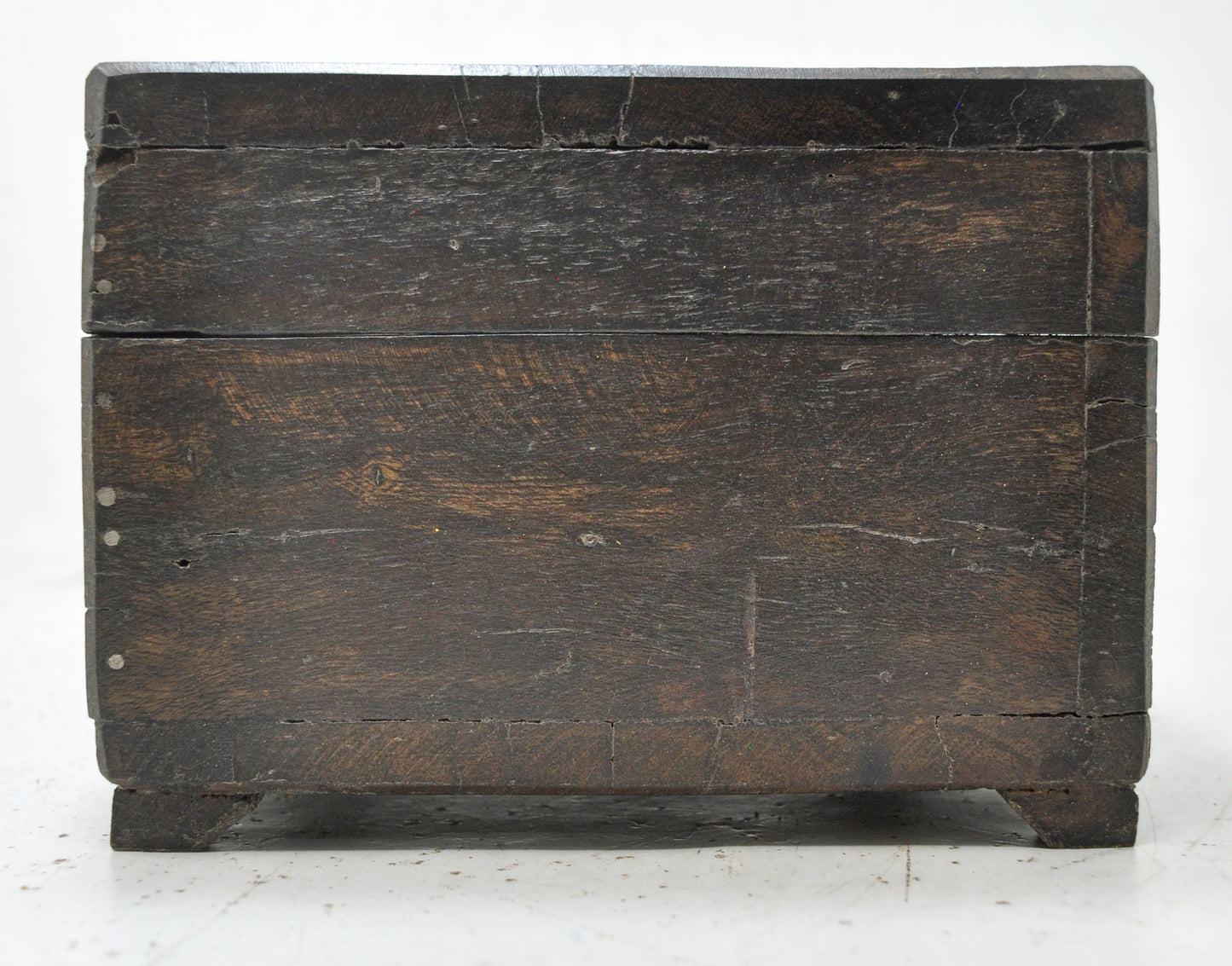 Antique Wooden Storage Box Original Old Hand Crafted