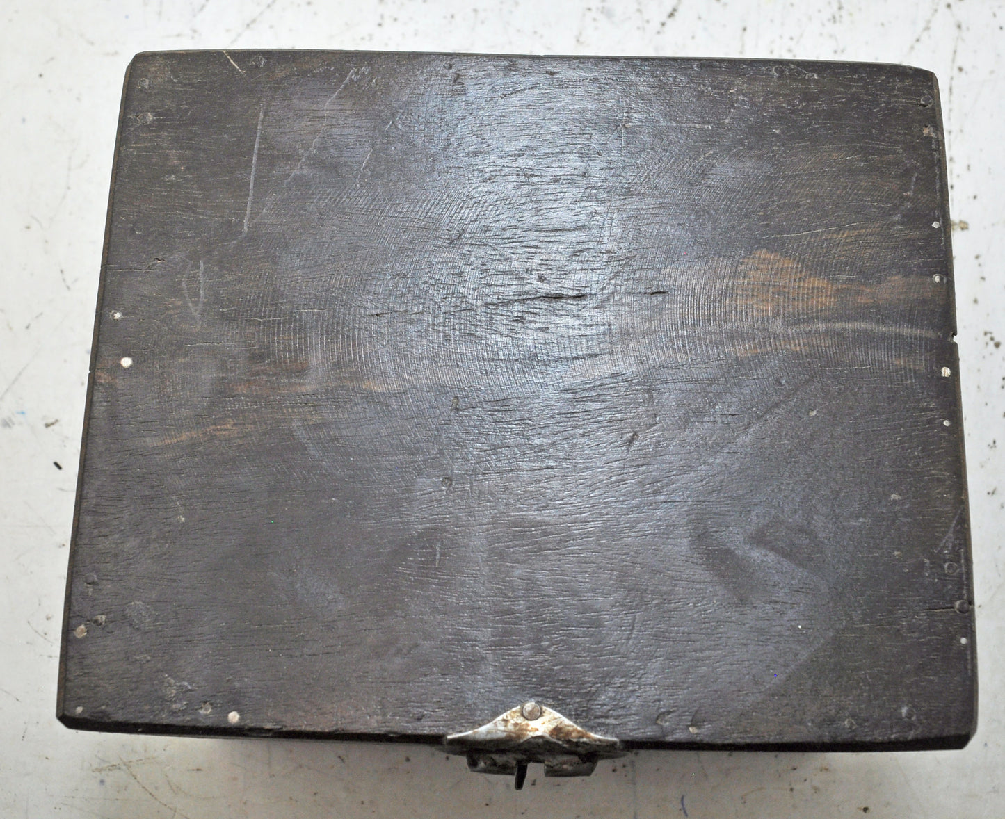 Antique Wooden Storage Box Original Old Hand Crafted