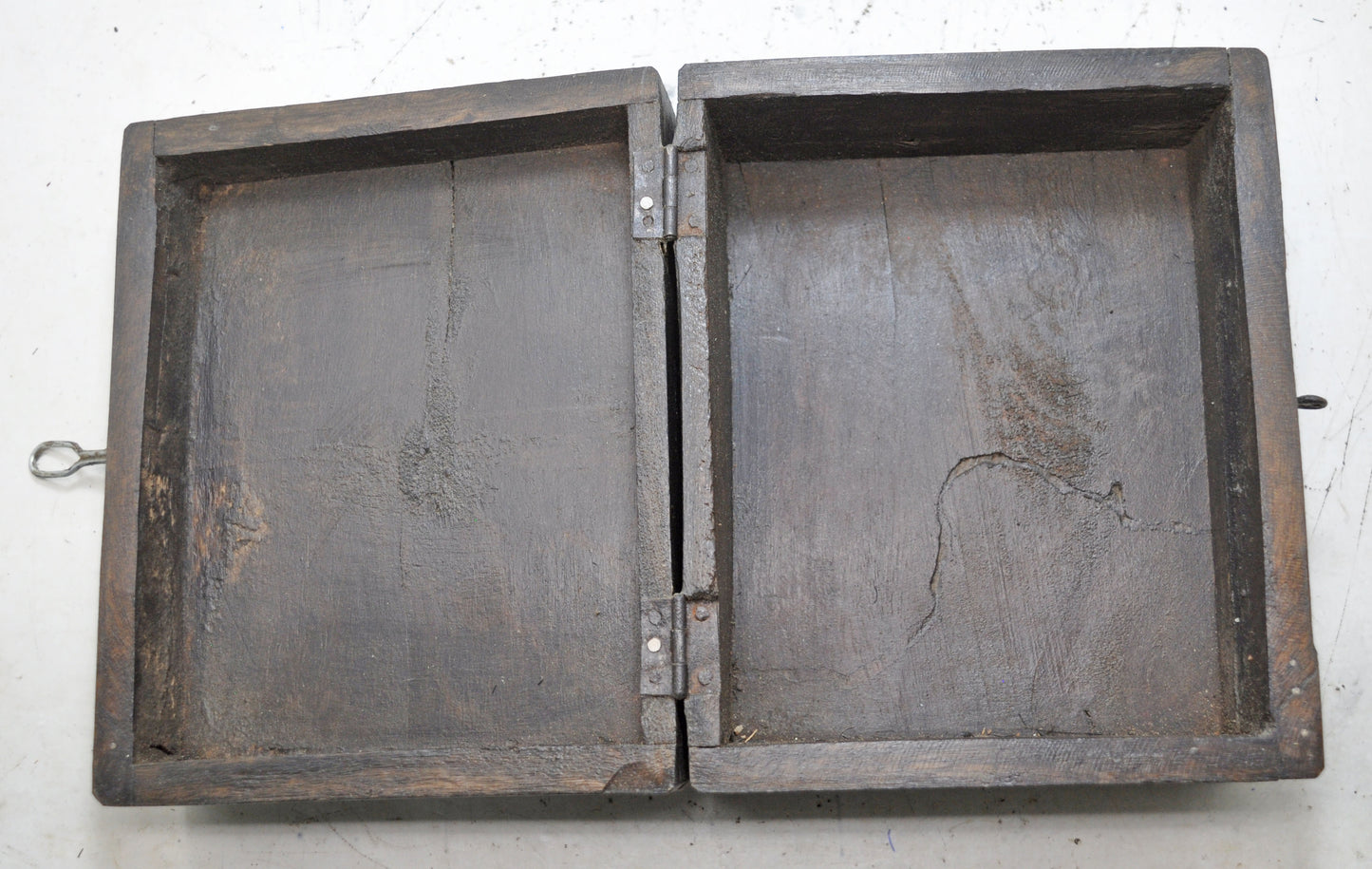 Antique Wooden Storage Box Original Old Hand Crafted