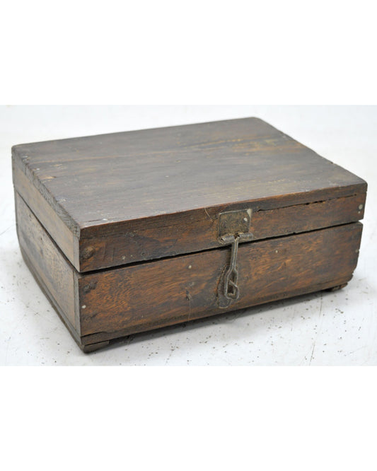 Antique Wooden Kitchenware Spice Box Original Old Hand Crafted