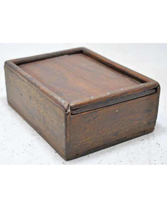 Antique Wooden Kitchenware Spice Box Original Old Hand Crafted