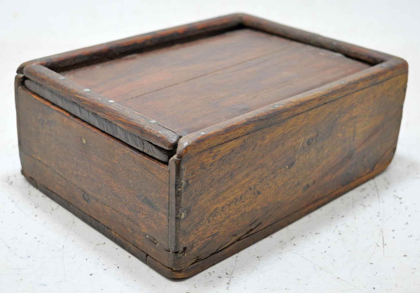 Antique Wooden Kitchenware Spice Box Original Old Hand Crafted