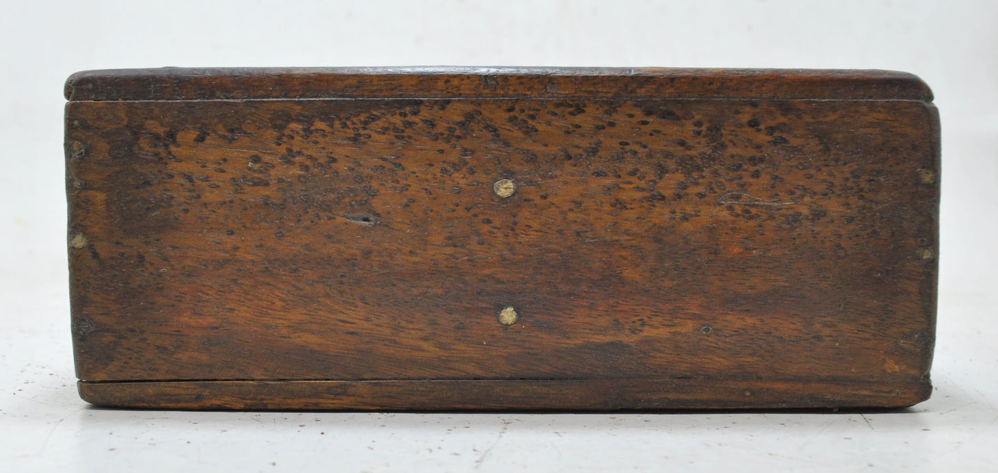 Antique Wooden Kitchenware Spice Box Original Old Hand Crafted