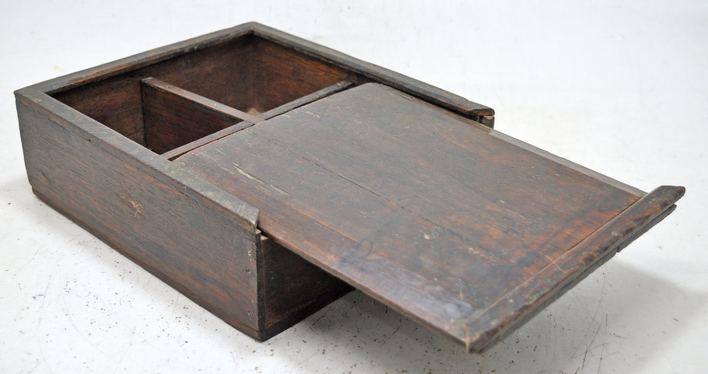 Antique Wooden Kitchenware Spice Box Original Old Hand Crafted