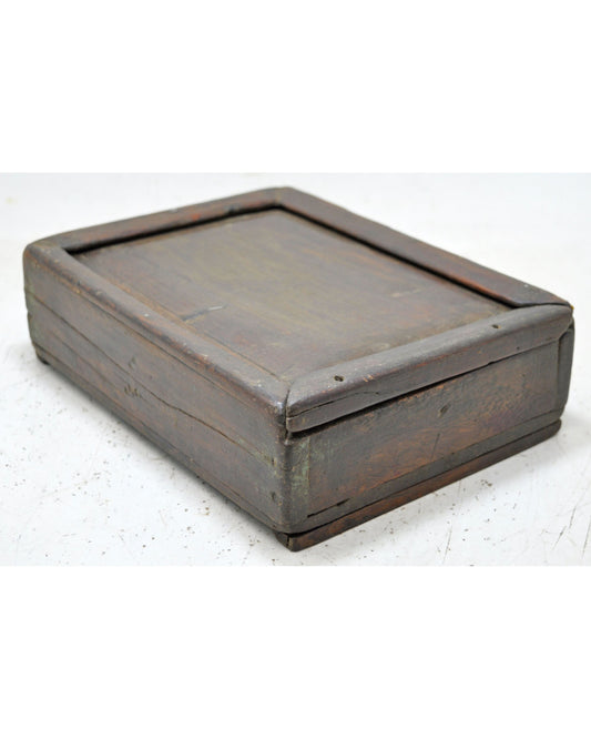 Antique Wooden Kitchenware Spice Box Original Old Hand Crafted
