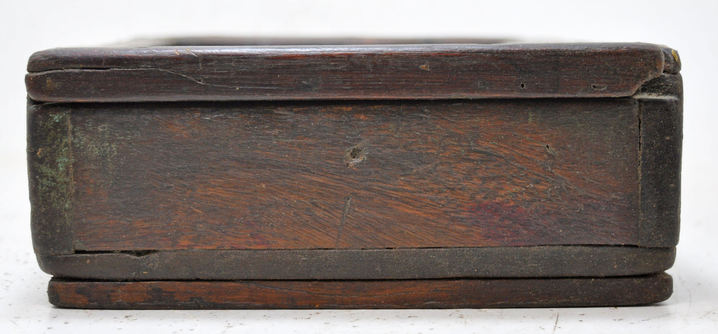 Antique Wooden Kitchenware Spice Box Original Old Hand Crafted