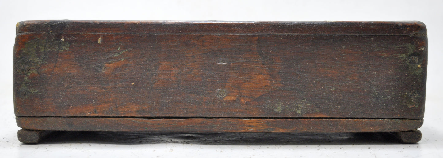 Antique Wooden Kitchenware Spice Box Original Old Hand Crafted