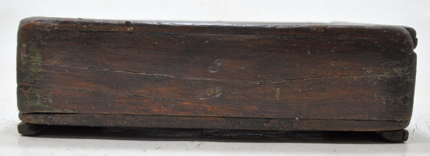 Antique Wooden Kitchenware Spice Box Original Old Hand Crafted