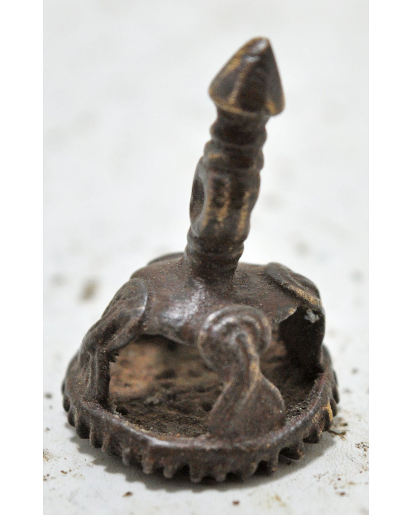 Antique Brass Stamp Seal Tool Dye Original Old Hand Crafted Engraved