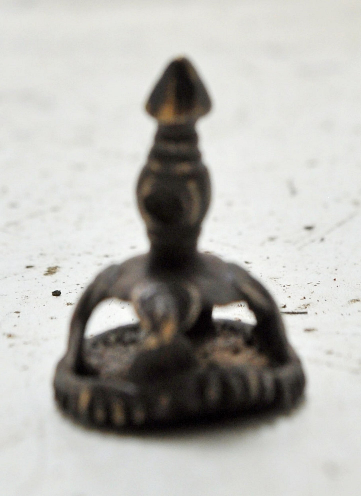 Antique Brass Stamp Seal Tool Dye Original Old Hand Crafted Engraved