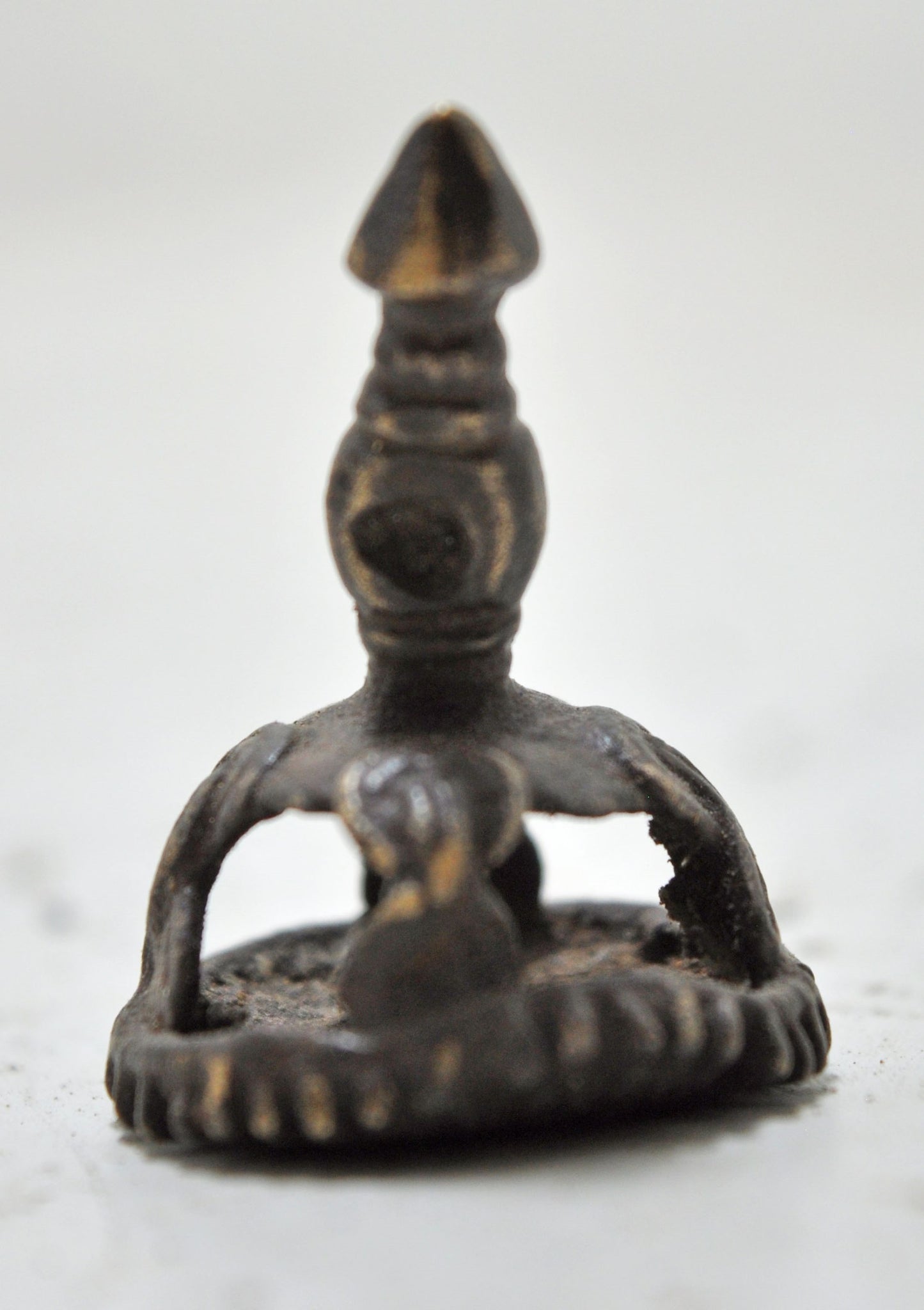 Antique Brass Stamp Seal Tool Dye Original Old Hand Crafted Engraved