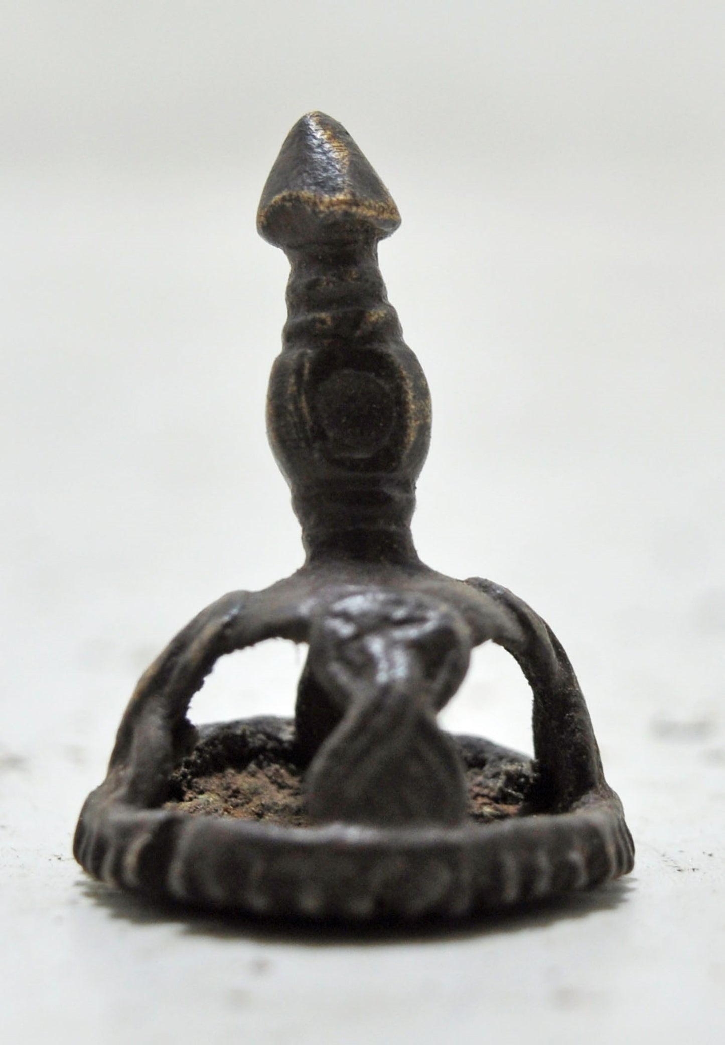 Antique Brass Stamp Seal Tool Dye Original Old Hand Crafted Engraved