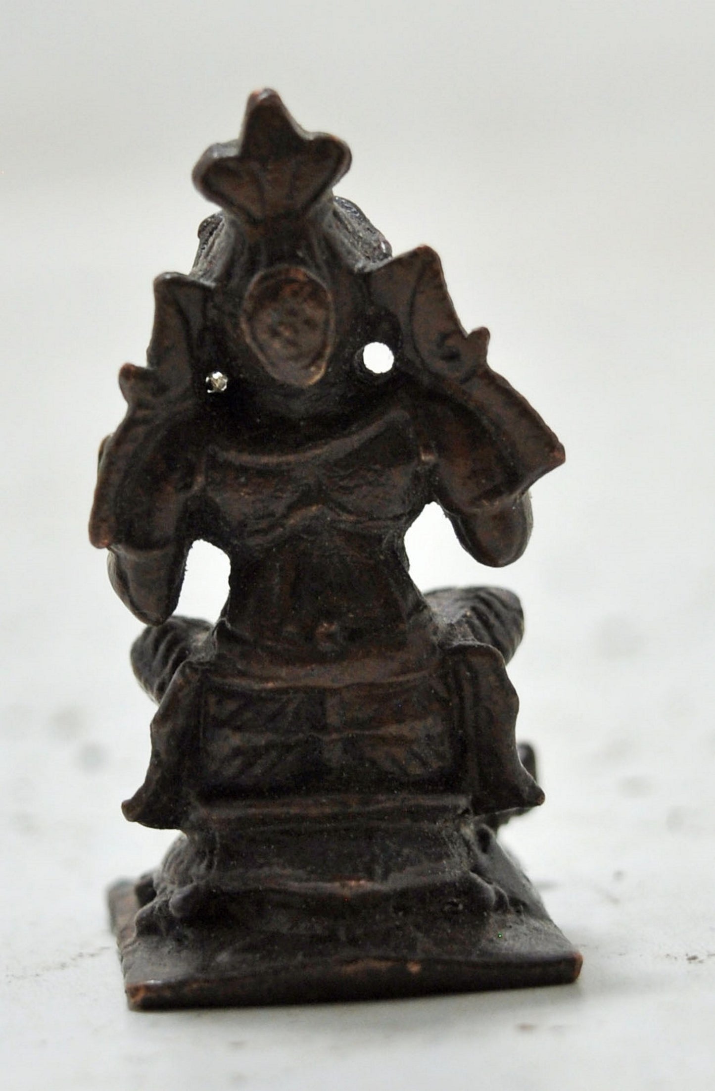 Antique Brass Tribal God Figurine Original Old Hand Crafted Engraved