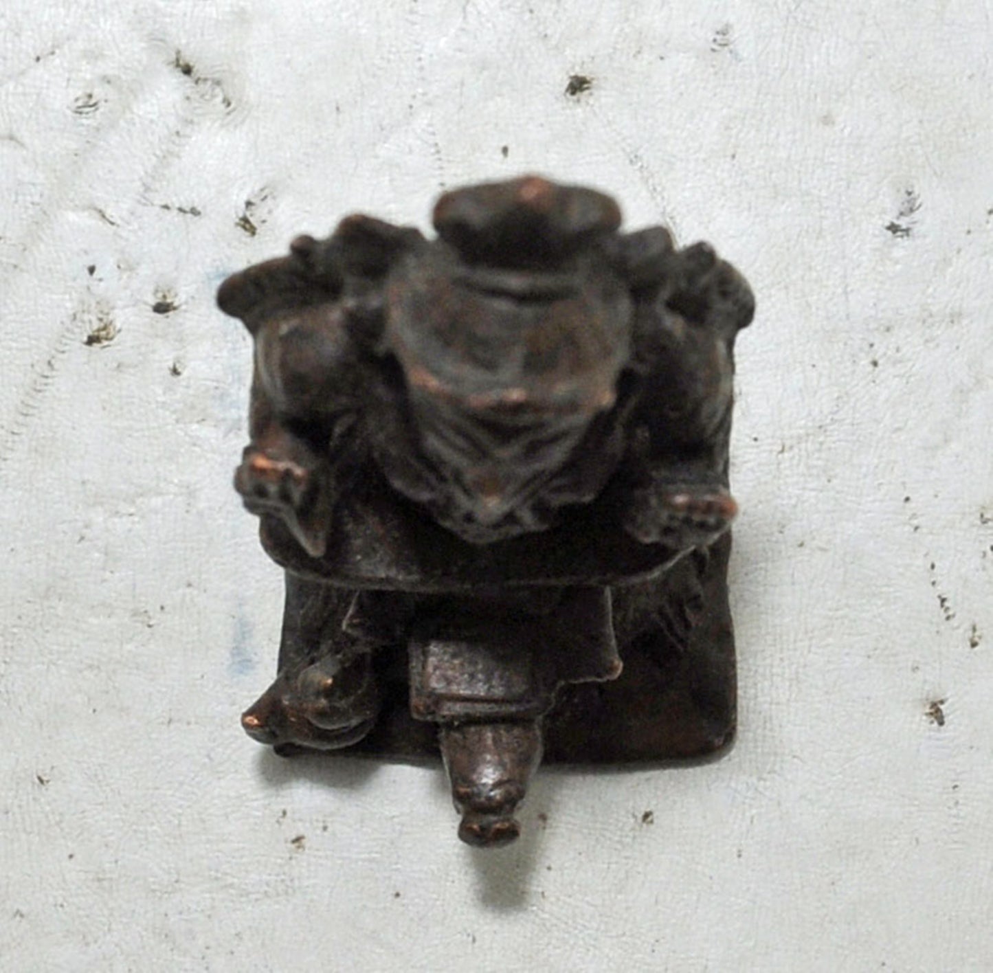 Antique Brass Tribal God Figurine Original Old Hand Crafted Engraved