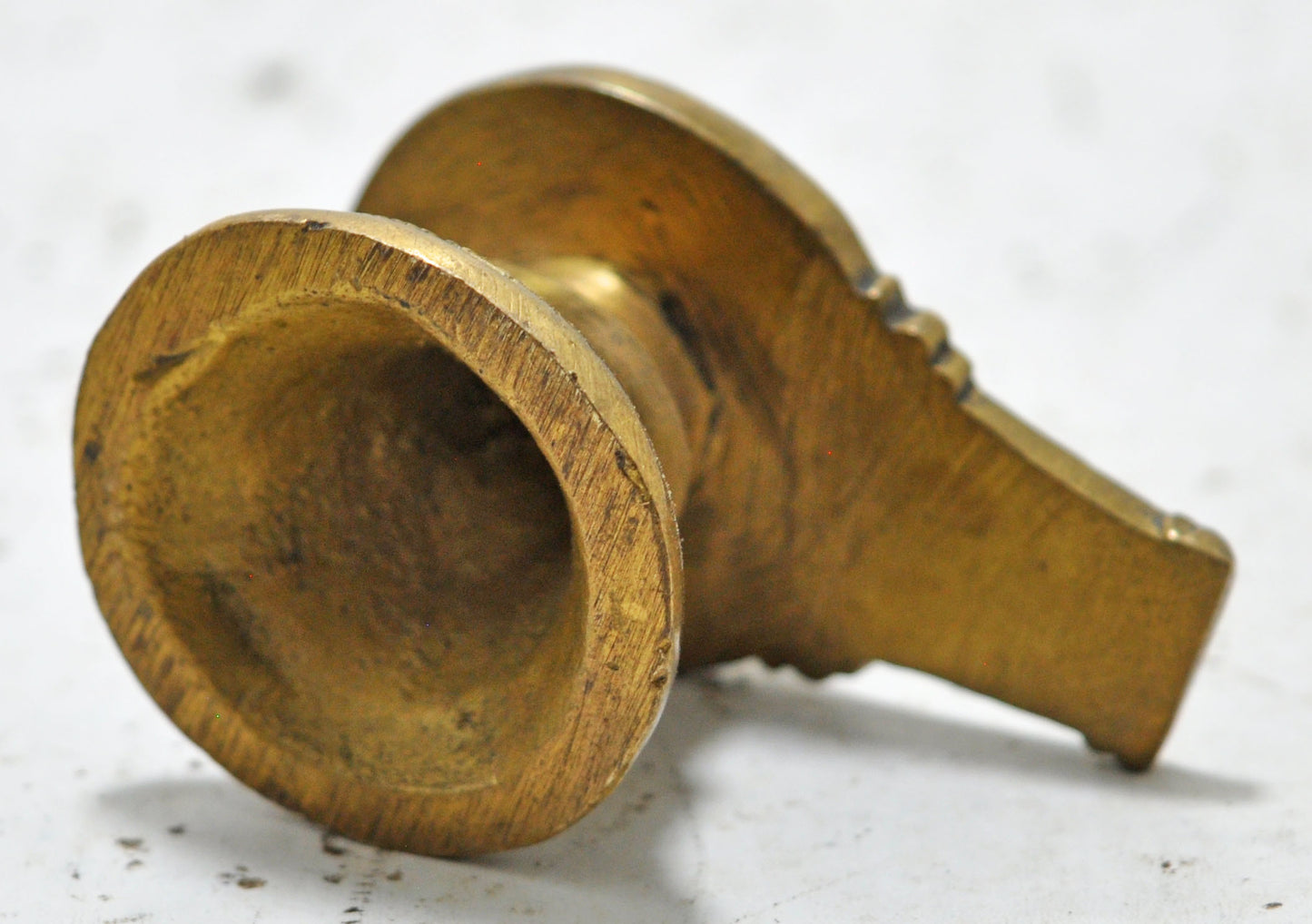 Antique Brass God Shiva Linga Idol Figurine Original Old Hand Crafted Engraved
