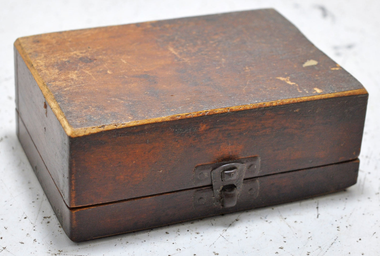 Vintage Wooden Jewellery Maker's Weights Box Original Old Hand Crafted