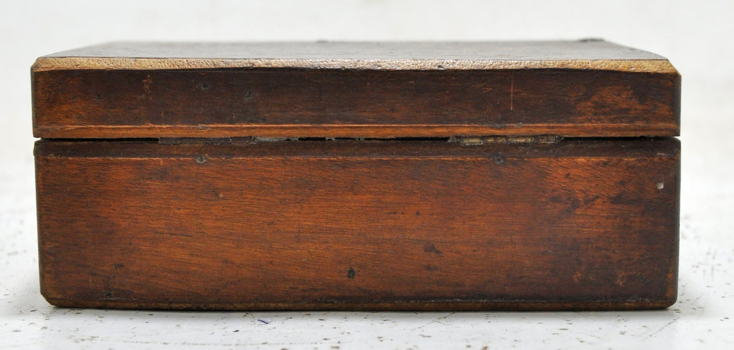 Vintage Wooden Jewellery Maker's Weights Box Original Old Hand Crafted