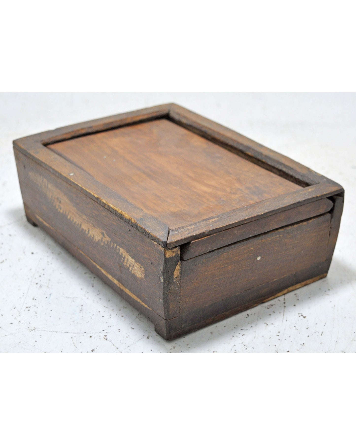 Antique Wooden Kitchenware Spice Box Original Old Hand Crafted
