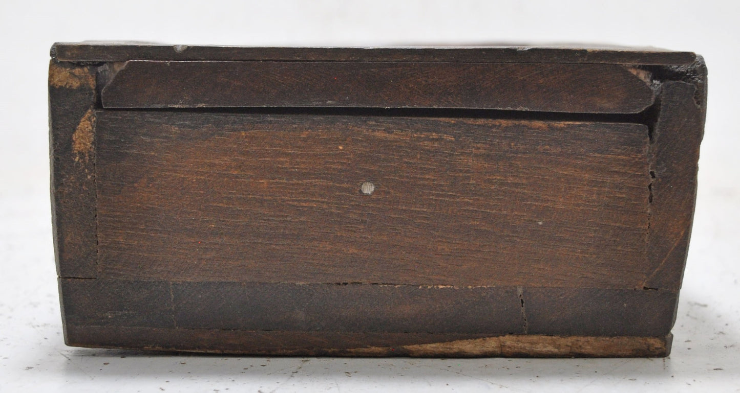 Antique Wooden Kitchenware Spice Box Original Old Hand Crafted