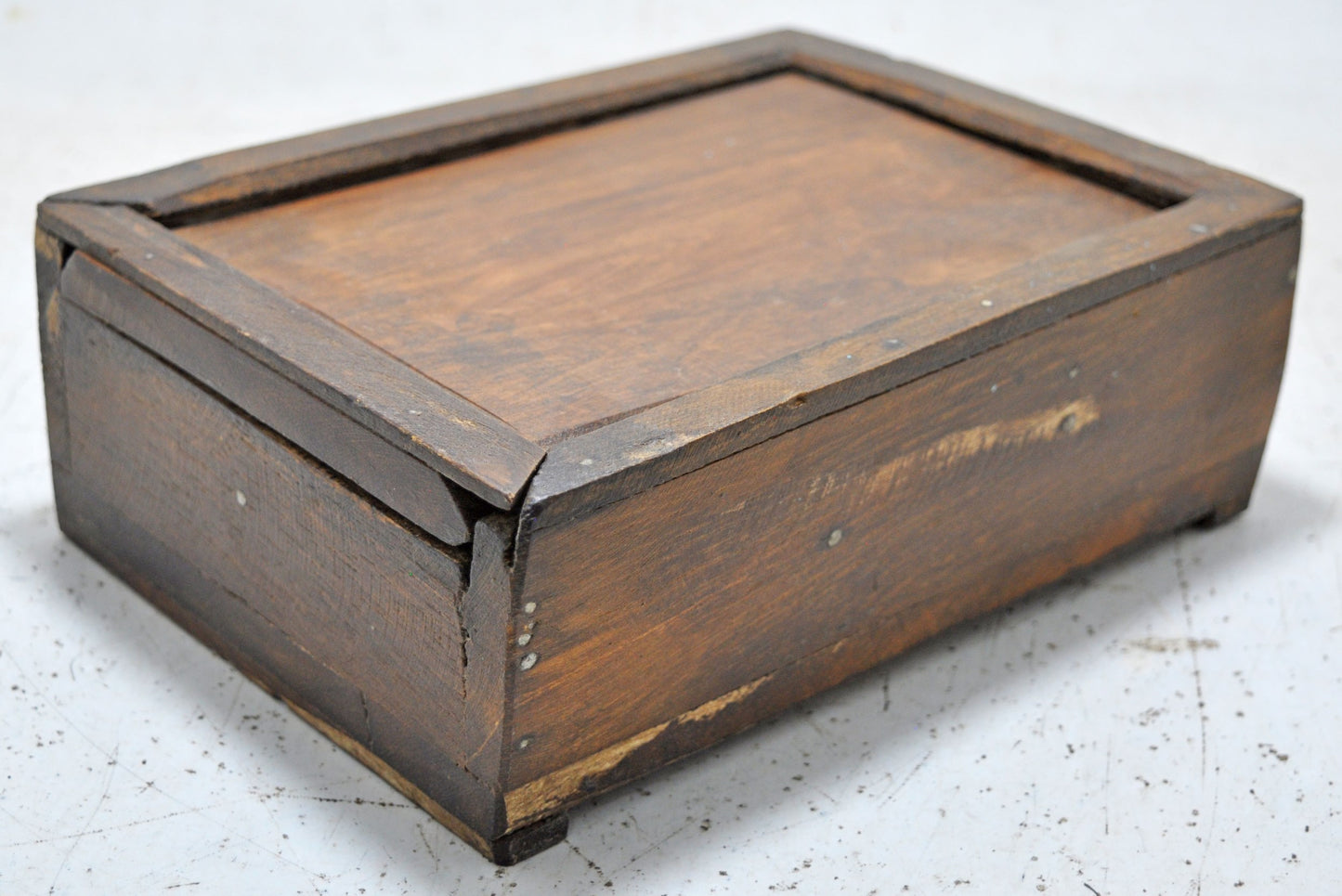Antique Wooden Kitchenware Spice Box Original Old Hand Crafted