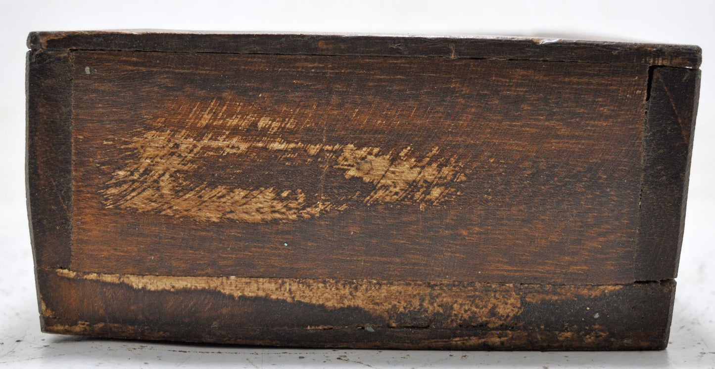 Antique Wooden Kitchenware Spice Box Original Old Hand Crafted