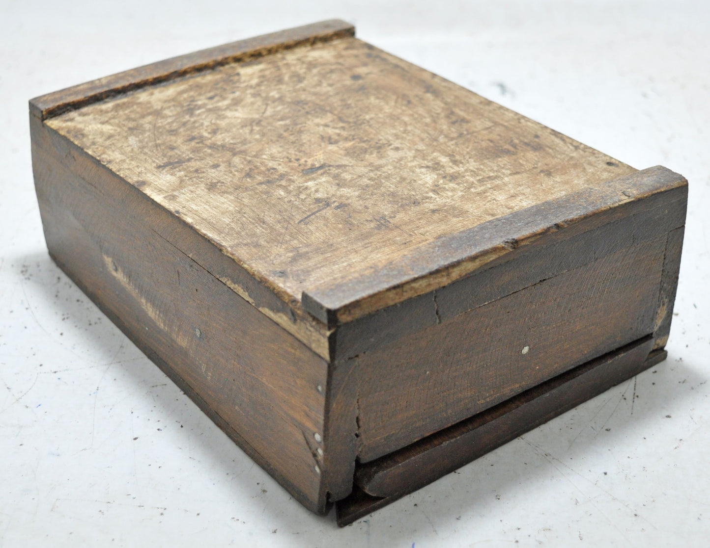 Antique Wooden Kitchenware Spice Box Original Old Hand Crafted