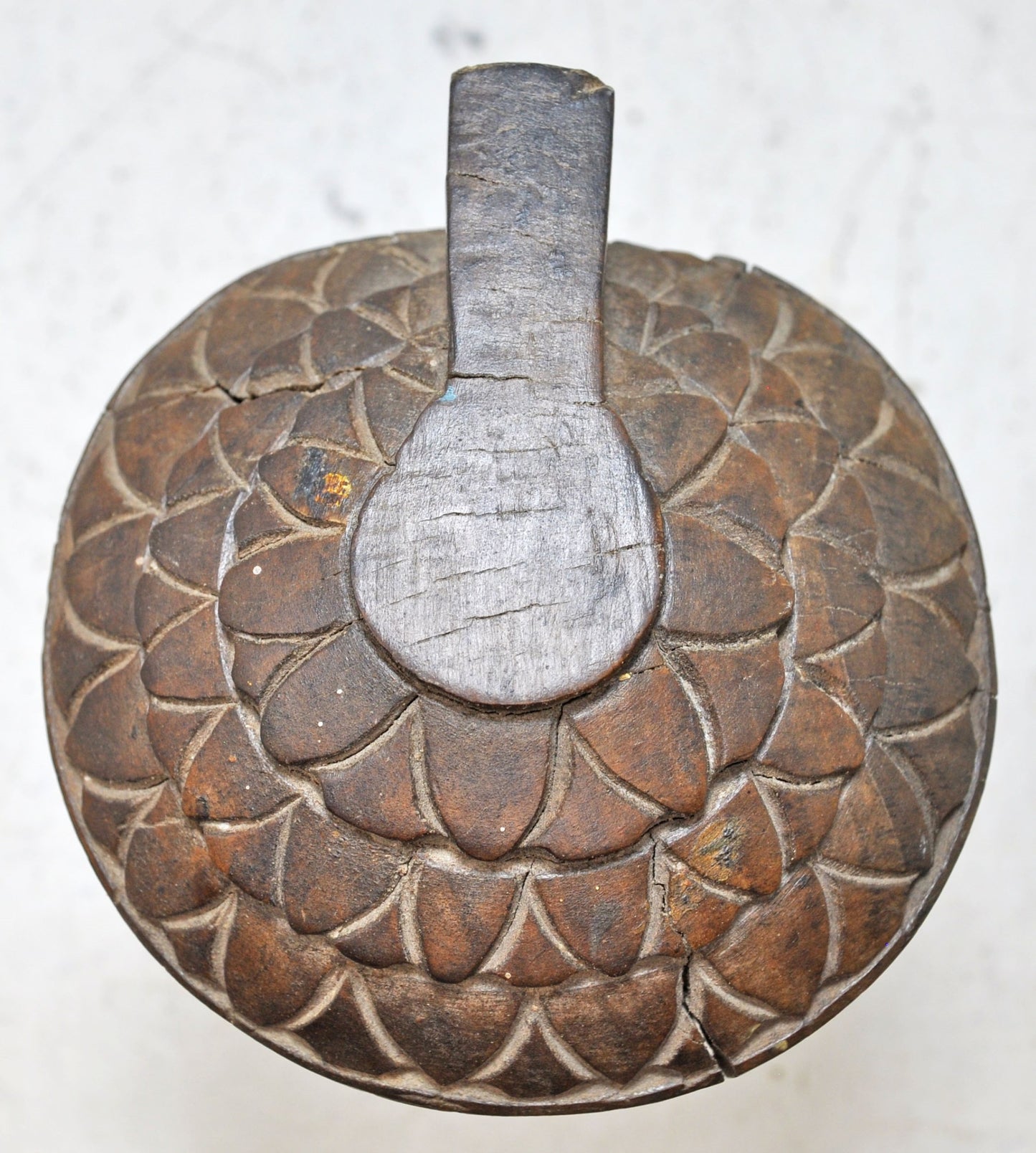 Antique Wooden God Ganesha Idol Figurine Original Old Hand Carved