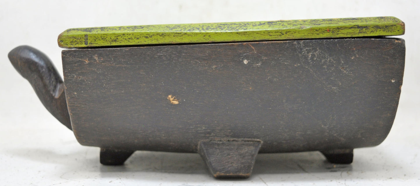 Vintage Wooden Kitchenware Spice Box Original Old Hand Crafted