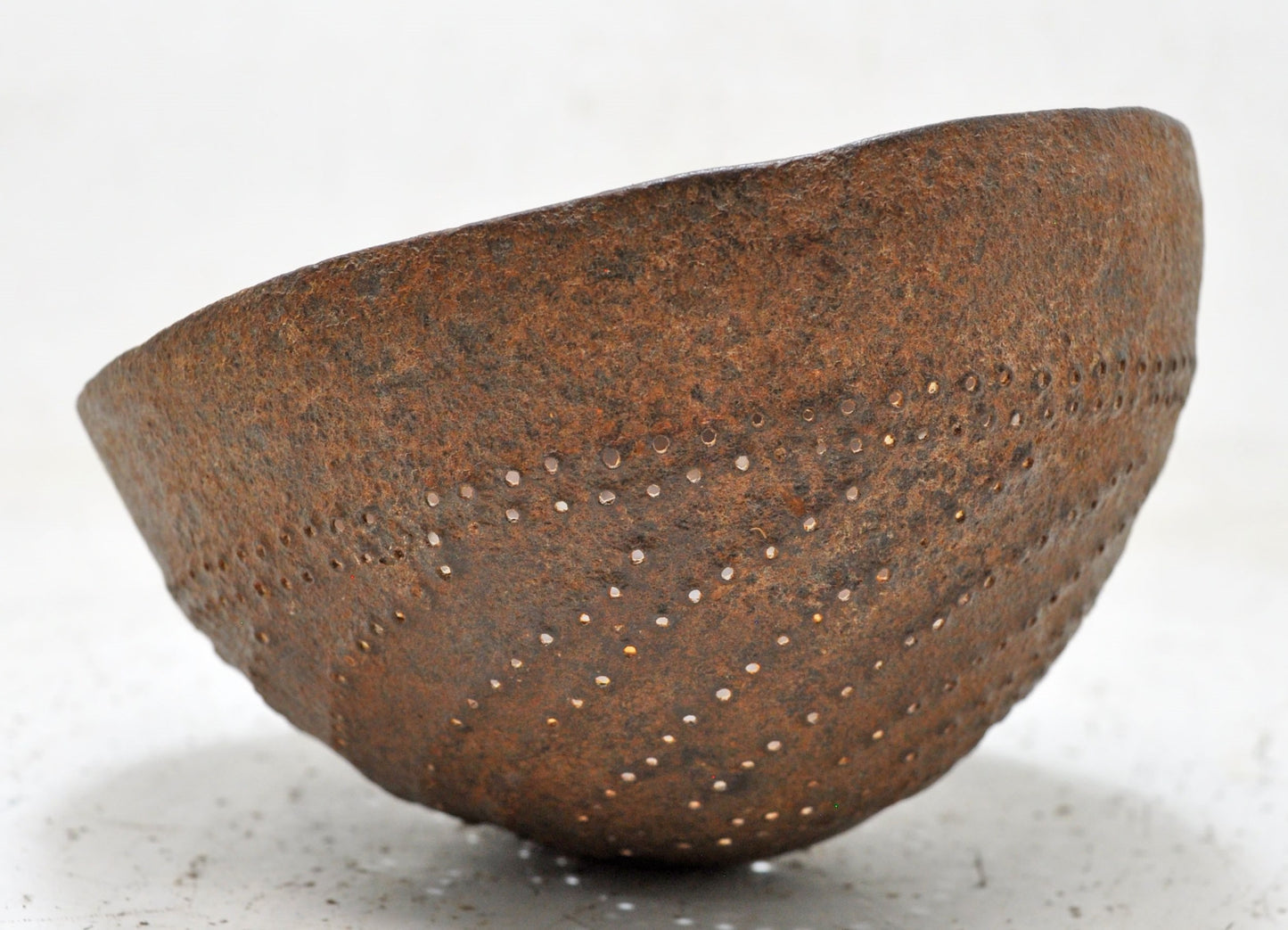 Antique Iron Kitchenware Frying Spoon Original Old Hand Crafted Engraved