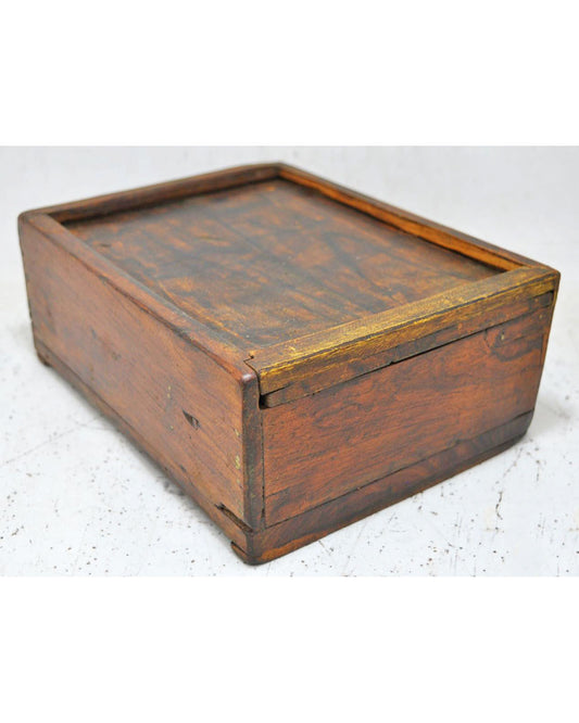 Vintage Wooden Kitchenware Spice Box Original Old Hand Crafted