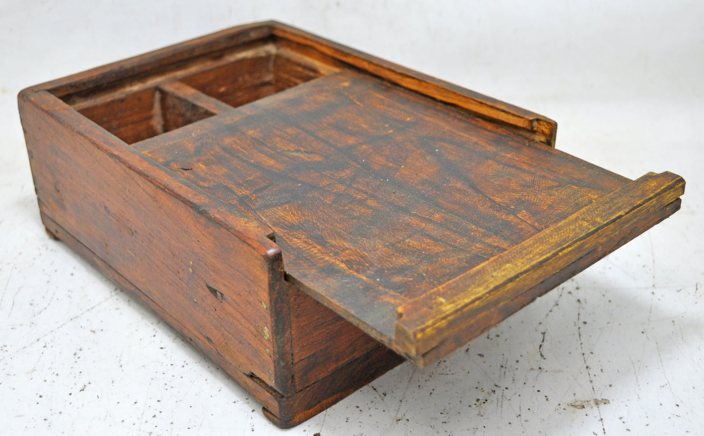 Vintage Wooden Kitchenware Spice Box Original Old Hand Crafted