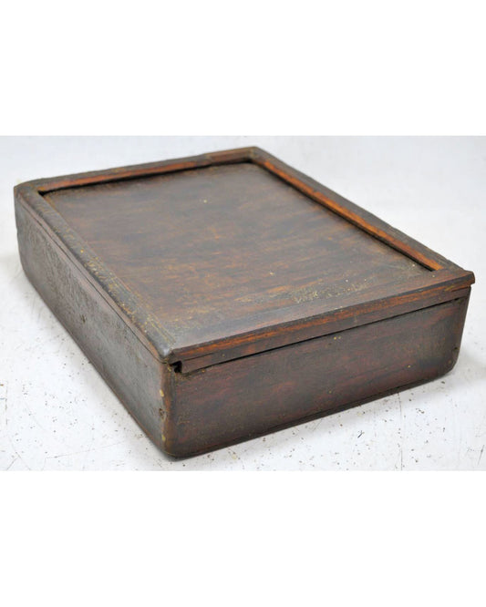 Vintage Wooden Kitchenware Spice Box Original Old Hand Crafted