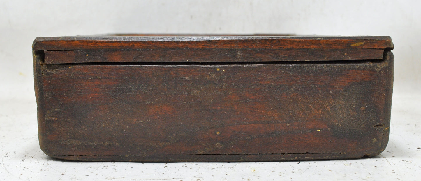 Vintage Wooden Kitchenware Spice Box Original Old Hand Crafted