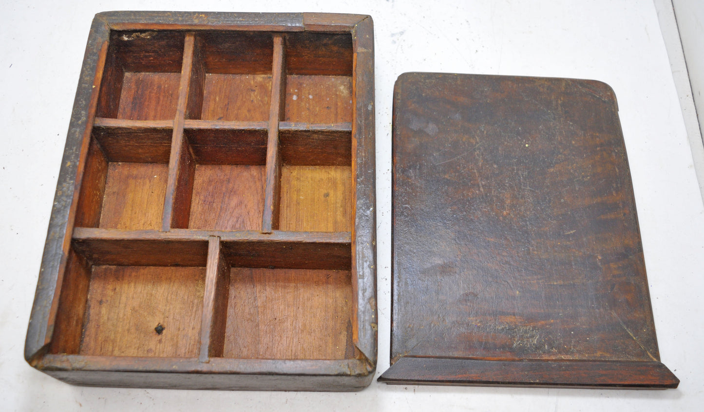 Vintage Wooden Kitchenware Spice Box Original Old Hand Crafted